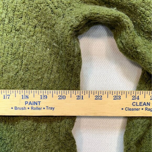 Cabelas Mens Pullover Sweater Size XL Green Knit Shawl Collar Wool Blend - Picture 9 of 13